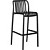 Стул барный Dobrin Chloe bar чёрный (пластик/пластик)