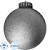 Ёлочный шар новогодний BigDecor пластик серебристый (диаметр 24 см)