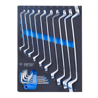 Набор ключей накидных King Tony T15-T50 6-32 мм 19 предметов (9-90119MRV)