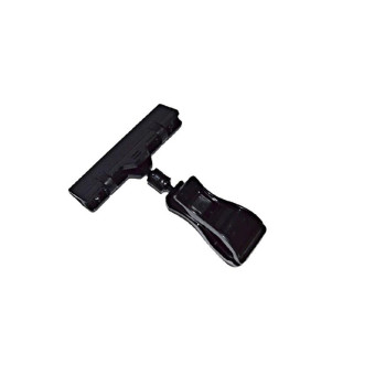 Ценникодержатель на прищепке с широким зажимом черный (10 штук в упаковке) Ценникодержатель на прищепке с широким зажимом черный (10 штук в упаковке)