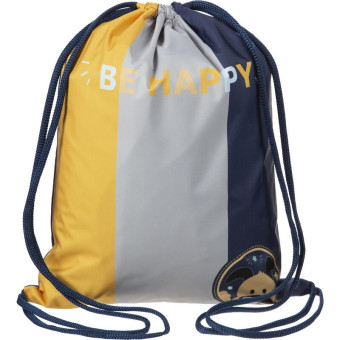 Мешок для сменной обуви Комус Класс (№1 School) Casual 350х420 мм синий с 1 отделением