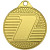 Медаль 1 место 7x7 см отделка под золото (mk401)