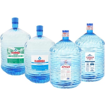 Бутилированная питьевая вода Промонабор 19 л (одноразовая бутыль)