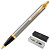 Ручка шариковая Parker IM Brushed Metal GT цвет чернил синий цвет корпуса серебристый (артикул производителя 1931670)