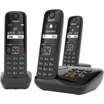 Радиотелефон Dect Gigaset AS690A Trio черный