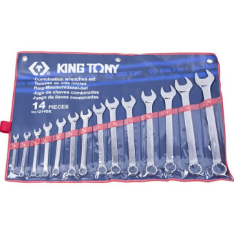Набор ключей комбинированных King Tony 5/16-1/4 14 предметов (1214SR)