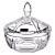Конфетница Crystalite Bohemia Orion 19021 диаметр 150 мм стеклянная