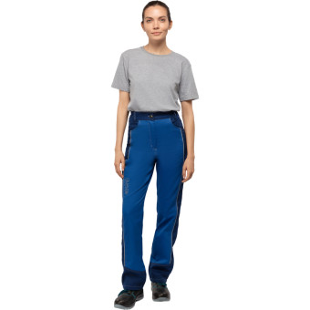 Брюки рабочие летние женские л51-БР со светоотражающим кантом  синие/васильковые (размер 48-50, рост 170-176)