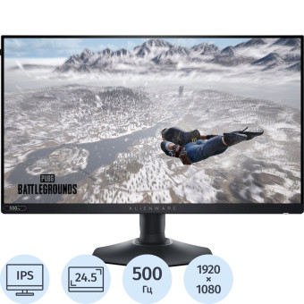 Монитор 24.5" Dell AW2524HF чёрный
