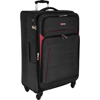 Чемодан Polar размер XL 98 л из полиэстера чёрный (Р1801)