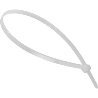 Хомут (стяжка) пластиковый Вихрь 300x4.8 мм белый 100 штук
