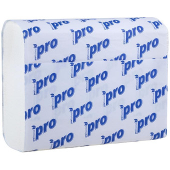 Полотенца бумажные листовые Protissue Z-сложения 2-слойные 15 пачек по 190 листов (артикул производителя C196)