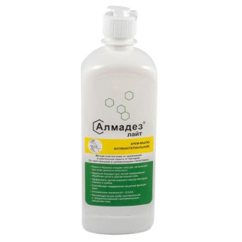 Мыло дезинфицирующее Алмадез-Лайт антибактериальное 500 мл (с дозатором)