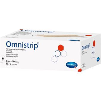 Полоски на операционные швы Omnistrip стерильные 6х101 мм (500 штук в упаковке)