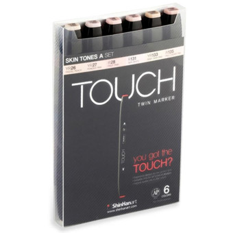 Набор маркеров Touch Twin телесные тона 6 цветов