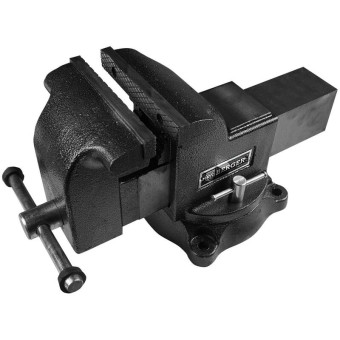 Тиски чугунные поворотные с трубным зажимом и наковальней 100 мм Berger BG1336