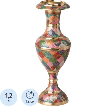 Ваза для цветов Lefard разноцветная (высота 37 см)