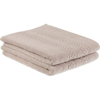 Набор полотенец махровых Комус Данмор 2 штуки 50x80 см 450 г/кв.м серый