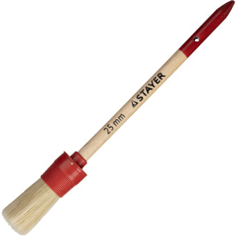 Кисть малярная круглая Stayer Master из натуральной щетины 25 мм (0141-25)