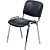 Стул офисный Easy Chair Изо чёрный экокожа металл хромированный  (1397324)