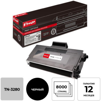 Картридж лазерный Комус TN-3280 для Brother черный совместимый повышенной емкости