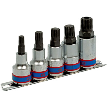 Набор головок King Tony Spline М8-М16 1/2" 5 предметов (4105PR)