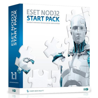 Антивирус Eset NOD32 Start Pack база для 1 ПК на 12 месяцев (NOD32-ASP-NS(BOX)-1-1)