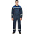 Костюм рабочий летний мужской л20-КБР с СОП синий/васильковый (размер 44-46, рост 170-176 см)