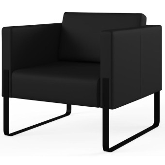 Кресло Тренд черное (искусственная кожа)