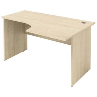 Стол эргономичный Рондо левый (дуб альпийский, 1400х900х755 мм)