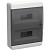 Корпус пластиковый ЩРН-П-24 IP41 черн. TEKFOR IEK TF5-KP12-N-24-41-K01-K03