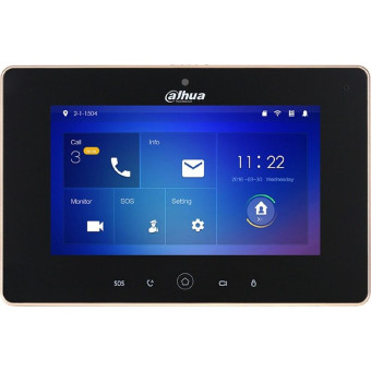 Монитор видеодомофона Dahua DHI-VTH5221D-S2 IP черный