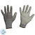 Перчатки рабочие защитные Scaffa Базис нейлоновые с полиуретановым  покрытием серые (13 класс, размер 10 (XL))