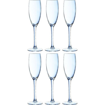 Набор бокалов (флюте) для шампанского Chef&Sommelier Каберне 240  мл (6 штук в упаковке)