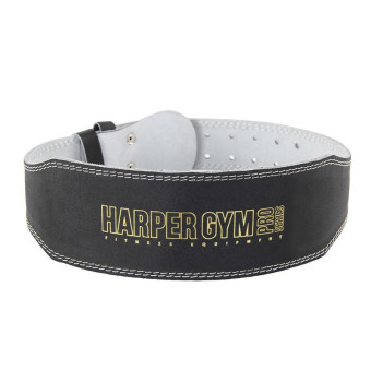 Пояс для тяжелой атлетики Jabb/Harper Gym JE-2623 узкий черный/белый размер M