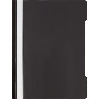 Скоросшиватель пластиковый Attache Economy Элементари А4 до 100 листов черный (толщина обложки 0.15/0.18 мм)