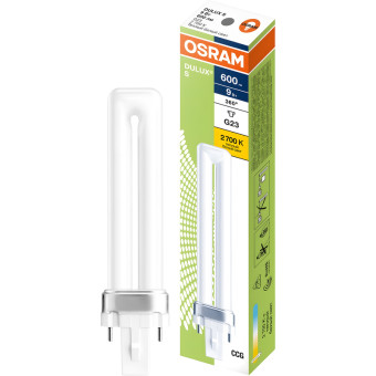 Лампа люминесцентная Osram 9 Вт G23 S 2700 К 600 Лм (4099854123504)