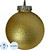 Ёлочный шар новогодний BigDecor пластик золотистый (диаметр 15 см)