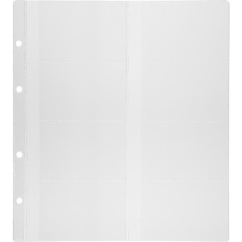 Вкладыш для визитниц Комус на 8 карточек (60x98 мм)