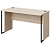 Стол прямой Easy to lead K-Loft 241S011 (дуб скандинавский/чёрный  1380х670х752 мм)
