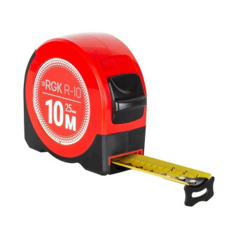 Рулетка измерительная RGK 10 м х 25 мм с фиксатором (774918)