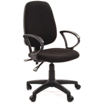 Кресло офисное Easy Chair 318 AL черное (ткань/пластик)