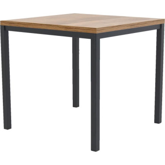 Стол обеденный Клинт (дуб горный/черный, 800х800х748 мм)