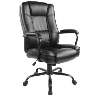 Кресло для руководителя Easy Chair 584 TR черное (рециклированная кожа/металл)