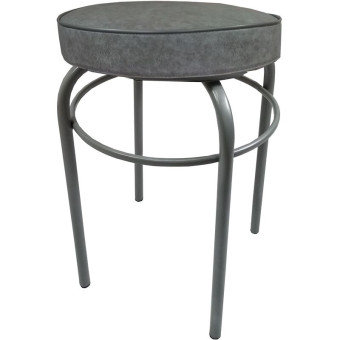 Табурет Сатурн 20М серый (искусственная кожа, металл)