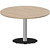 Стол для переговоров Carre OC120OW на металлокаркасе круглый (дуб  светлый, 1200х1200х720 мм)