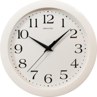 Часы настенные Салют Пластиковые Макси (28.2x28.2x4 см)