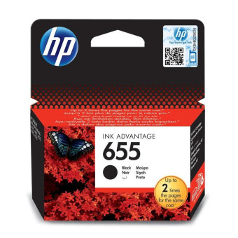 Картридж струйный HP 655 CZ109AE черный оригинальный