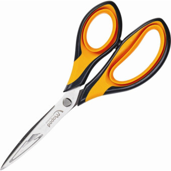 Ножницы Maped 180 мм с пластиковыми прорезиненными анатомическими ручками оранжевого/черного цвета