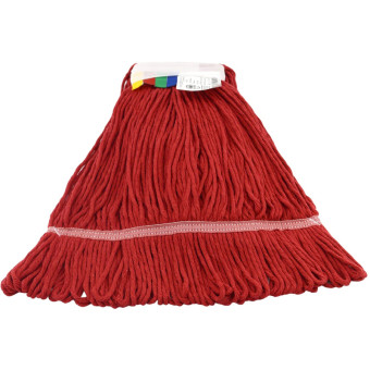 Насадка МОП для веревочной швабры A-VM Лайт KN1024 хлопок 70x14.5 см красная